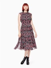 Kate Spade Tapestry Chiffon Midi Dress at Kate Spade