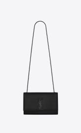 Kate medium chain bag in grain de poudre embossed leather  Saint Laurent United States  YSLcom at YSL