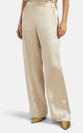 Kati Satin Wide-Leg Pants at Barneys Warehouse