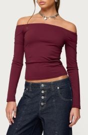 Katie Off the Shoulder Long Sleeve Top at Nordstrom