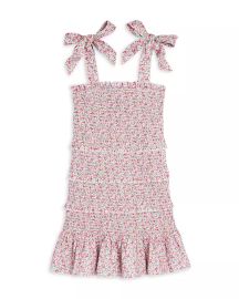 KatieJnyc Girls Evan Smocked Ruffle Dress - Big Kid Bloomingdales at Bloomingdales