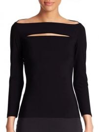 Katy Slit-Front Top by Chiara Boni La Petite Robe at Saks Fifth Avenue