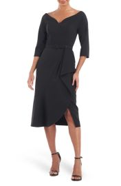 Kay Unger Izzy Belted Cocktail Dress at Nordstrom