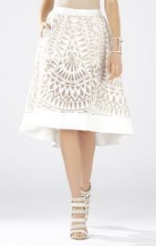 Keary Burnout Lace Skirt at Bcbg