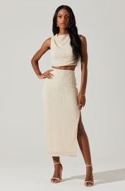 Keely Textured Midi Skirt at ASTR the Label