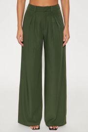 Keep Your Cool Wide Leg Trouser - Hunter Fashion Nova at Fashion Nova