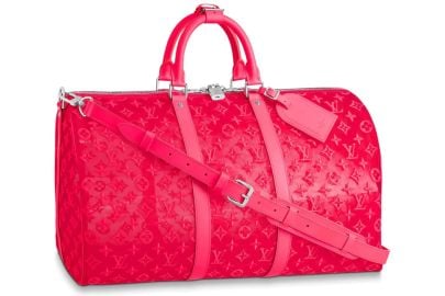 Keepall Bandouliere in Pink Mesh by Louis Vuitton at Stockx