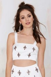 Keepsake City Heat Rhinestone Crop Top at Nasty Gal