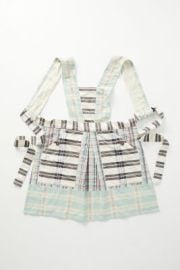 Kelby Mixed Plaid Apron at Anthropologie