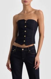 Kelcey Denim Corset Top at Nordstrom