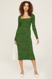 Kelly Green Knit Dress by GANNI Rent the Runway at Rent the Runway