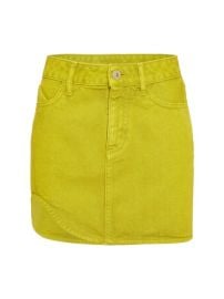 WornOnTV: Morgan’s yellow denim mini skirt on E! News Nightly Pop ...