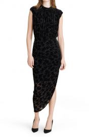 Kendall Asymmetrical Burnout Velvet Cocktail Dress at Nordstrom