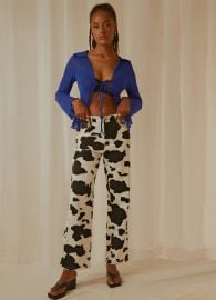 Kendall Pants - Cow Print  at Peppermayo