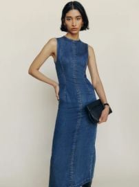 Kendi Denim Midi Dress at Reformation