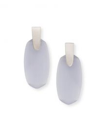 Kendra Scott Aragon Statement Drop Earrings  Rhodium-Plate at Neiman Marcus