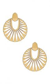 Kendra Scott Didi Sunburst Drop Earrings in Vintage Gold from Revolve com at Revolve