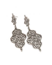 Kendra Scott Renee Hourglass Statement Earrings at Neiman Marcus