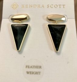 Kendra Scott Vivian Apatite Drop Earrings Black eBay at eBay