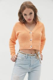 Kennedy Ribbed Cropped Cardigan by Urban Outfitters at Urban Outfitters