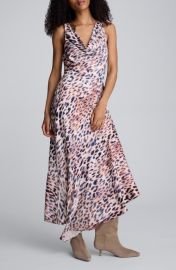 Kenneth Cole Abstract Animal Print Cowl Neck Asymmetric Dress at Nordstrom