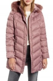 Kenneth Cole New York Faux Fur Trim Puffer Jacket   Nordstrom at Nordstrom