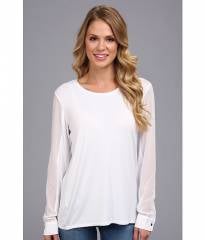 Kenneth Cole New York Heli Knit Top White at 6pm