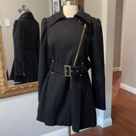 Kenneth Cole New York Jackets amp Coats Kenneth Cole Wool Blend Black Coat Poshmark at Poshmark