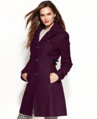 Kenneth Cole Side Buckle Coat at Macys