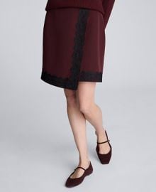 Kenneth Cole Womenx27s Lace Trim Asymmetric Wrap Skirt - Macyx27s at Macys