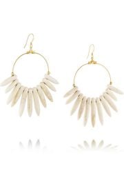 Kenneth Jay Lane  Gold-plated magnesite spike earrings at Net A Porter