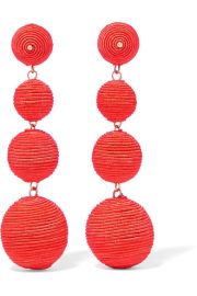 Kenneth Jay Lane Gold-plated cord earrings at Net A Porter