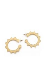 Kenneth Jay Lane Sun Hoop Earrings at Shopbop