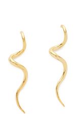 Kenneth Jay Lane Womens Polished Gold Swirl Post Earrings at Amazon