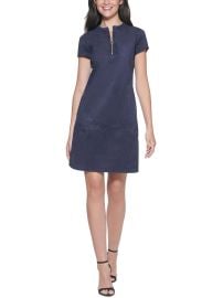 Kensie Dresses Womens Faux Suede Midi Shift Dress ShopSimon at Shop Simon