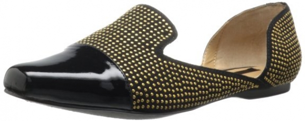 Kensie Evan Studded Smoking Flats at Amazon