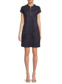 Kensie Faux suede midi shift dress at Saks Off 5th