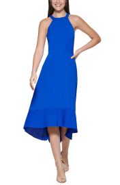 Kensie Pleated Midi Dress in Royal at Nordstrom Rack