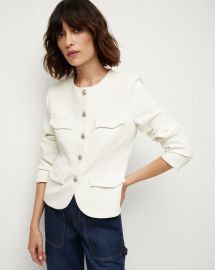 Kensington Fitted Knit Jacket at Veronica Beard