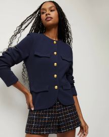 Kensington Fitted Knit Jacket at Veronica Beard