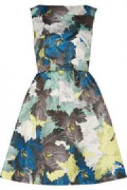 Kenya printed duchesse-satin mini dress at The Outnet