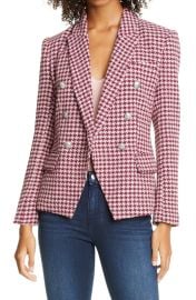 Kenzie Double Breasted Houndstooth Tweed Blazer at Nordstrom Rack