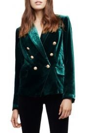 Kenzie Double Breasted Velvet Blazer at Nordstrom