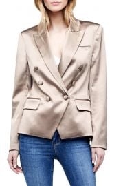 Kenzie Satin Double Breasted Blazer at Nordstrom