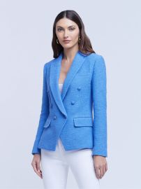 Kenzie Tweed Blazer in Blue Bonnet  L39AGENCE at L'Agence