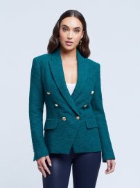 Kenzie Tweed Blazer in Dark Forest ndash at LAgence