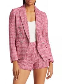 Kenzie Tweed Double-Breasted Blazer at Saks Fifth Avenue