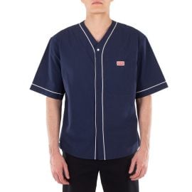 Kenzo Contrasting Trim Logo-Patch Shirt at Joma Shop