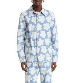 Kenzo Floral Denim Workwear Jacket at Nordstrom