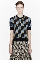 Kenzo Lightning Bolt Gemmed Sweater at SSENSE